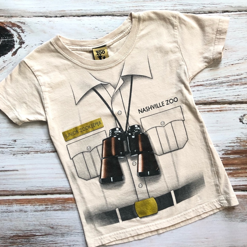 Cream Jr Zookeeper Nashville Zoo T-shirt XS